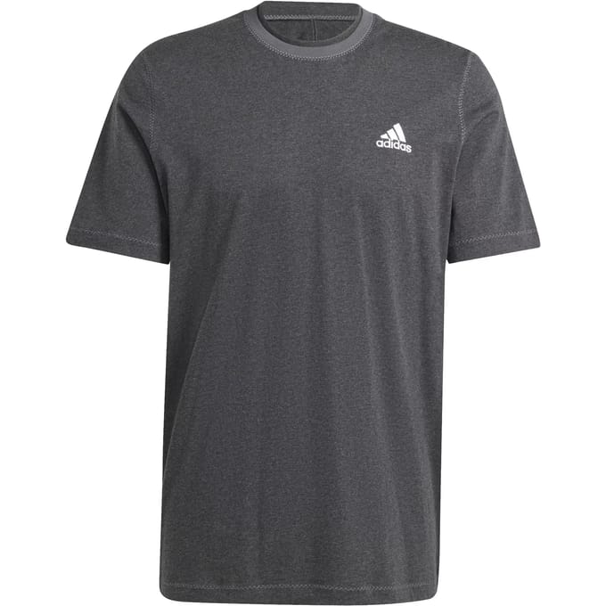 Adidas Melange T-shirt Met Korte Mouwen Grijs S / Regular Man
