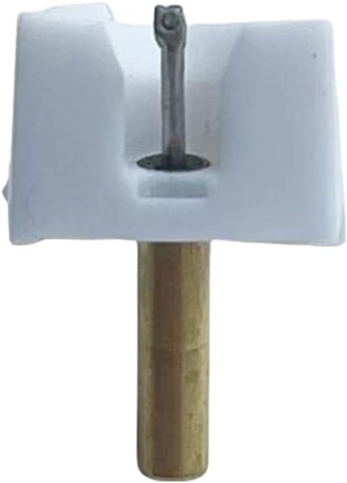 Naaldvervanging LP-speler - Stylus naald - Optimale audio - Specifieke pasvorm - 3 x 3 x 1 cm - Wit
