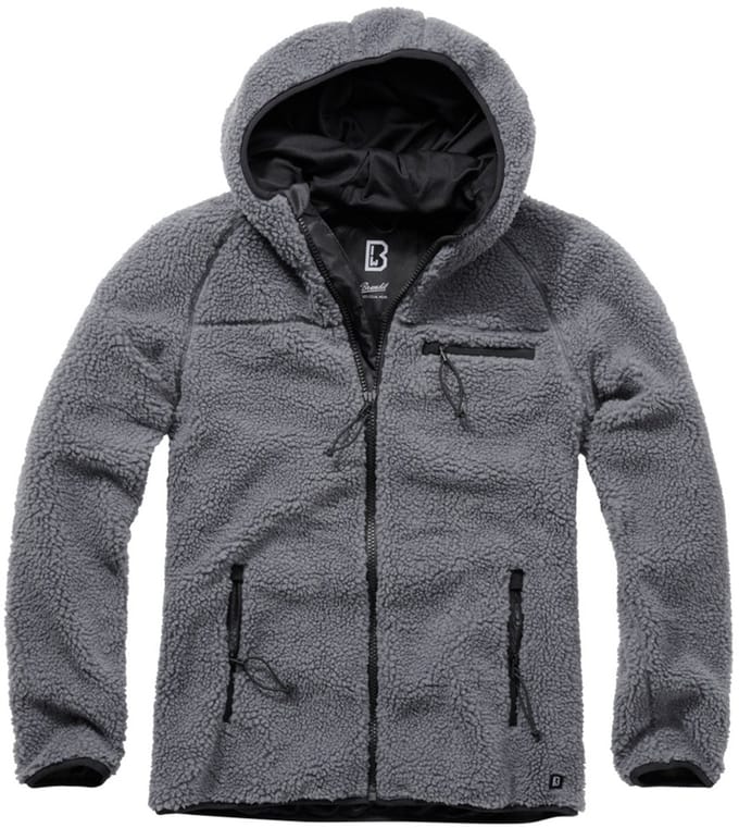 Brandit - Teddyfleece Worker Jacket - S - Grijs