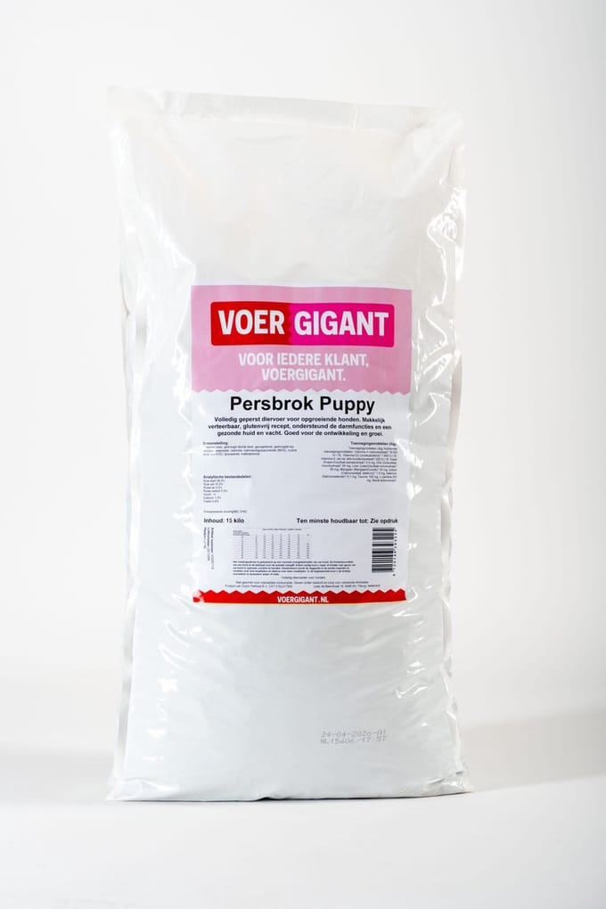 Voergigant - Puppy Hondenvoer - Kip - 15 kg