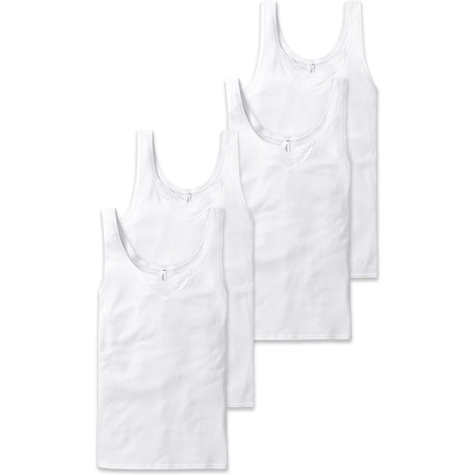 SCHIESSER Onderhemd Cotton Essentials 4P Verpakking van 4