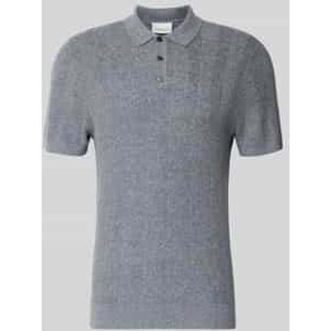 Slim fit poloshirt met knoopsluiting