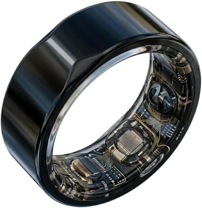 Smart Ring - Slimme - Slaapmonitoring Hartslag en Bloeddruk - Zwart
