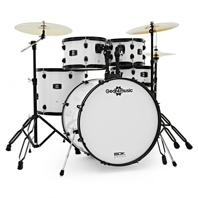 BDK-22 Expanded Rock Drumstel van Gear4music, Wit