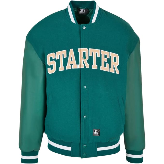 Starter Black Label - Team College jacket - L - Donkergroen