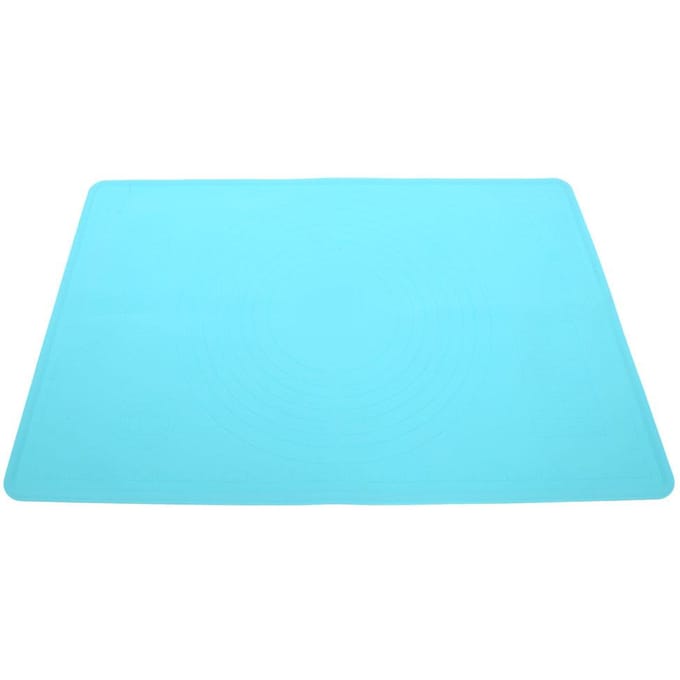 Siliconen Bakmat Deeg Rolmat Kneedmat met Schaal Keukengerei Bakvormen blue