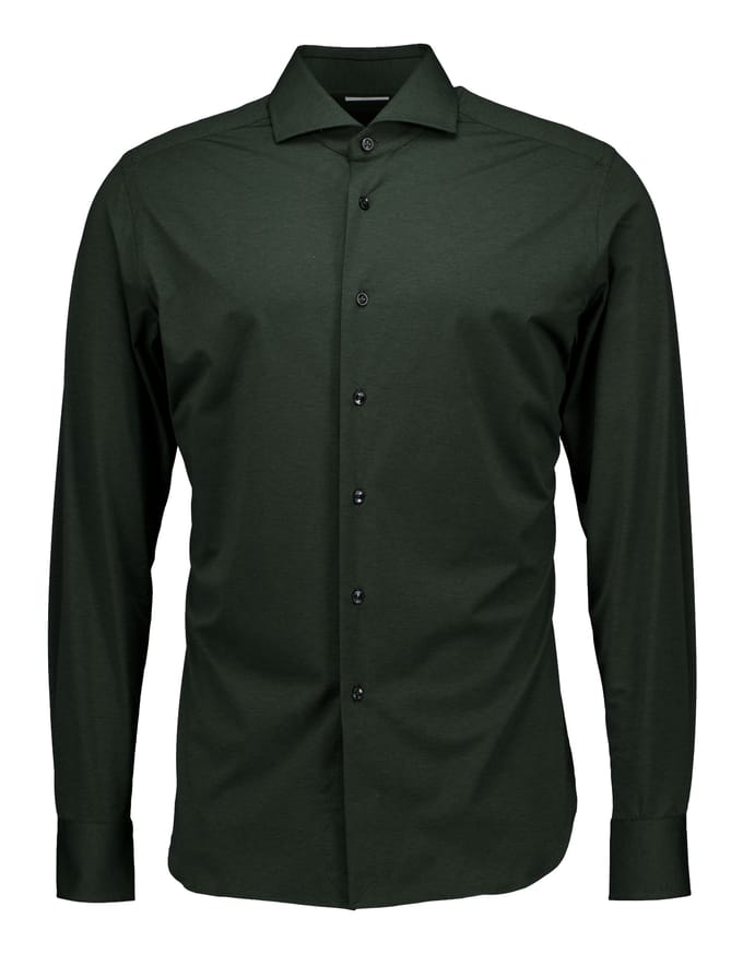 Xacus Active Shirt Lange Mouw Overhemden Groen Act520ml/31615