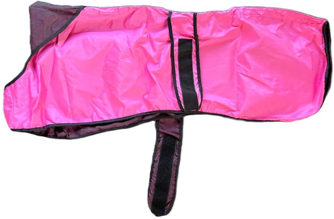 Cavlicious® coolmax hondenjas - honden regenjas - windhond jachthond - roze - L