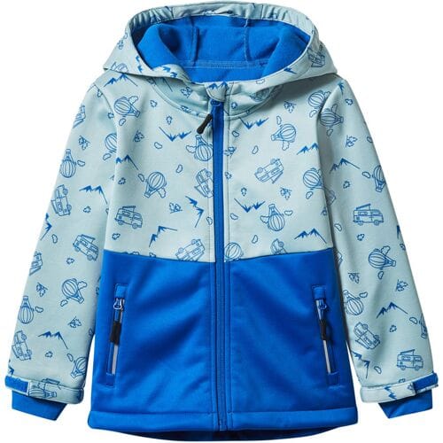 lupilu Kinder softshell jas (Lichtblauw/blauw, 110/116)