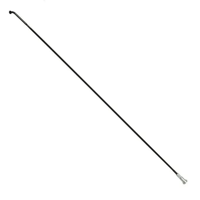 Platte roestvrijstalen spaak met schuine kop en nippels P2R Sapim 288 mm