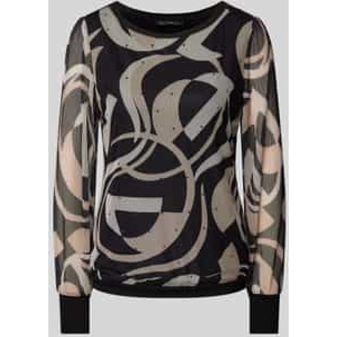 Shirt met lange mouwen en strass-steentjes