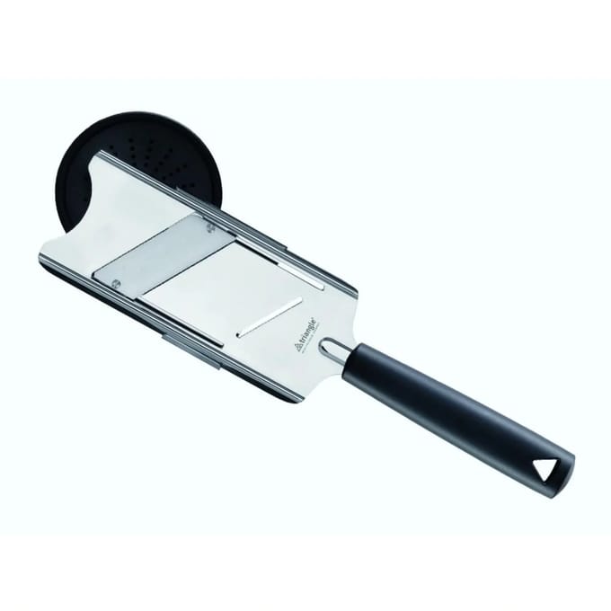Triangle RVS Truffelschaaf – 15 cm – Veiligheidsbescherming – Zwart Heft