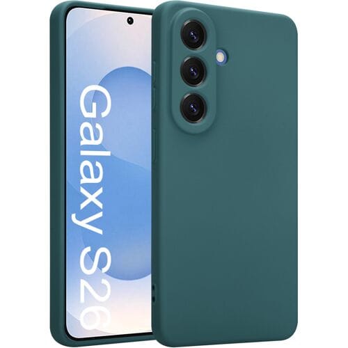 ShieldCase Siliconen Hoesje - Geschikt voor Samsung Galaxy S26 Plus - TPU Backcover - Flexibel - Donkergroen - Dark Green