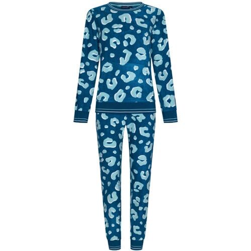 Rebelle Pyjama set - Wild Dreams - Blauw / Turquoise - Fleece - Maat 40