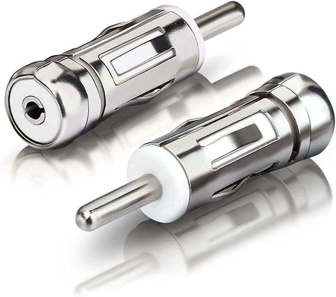 Universele Auto Antenne Adapter - ISO naar DIN Stekker (2-pack) voor Autoradio