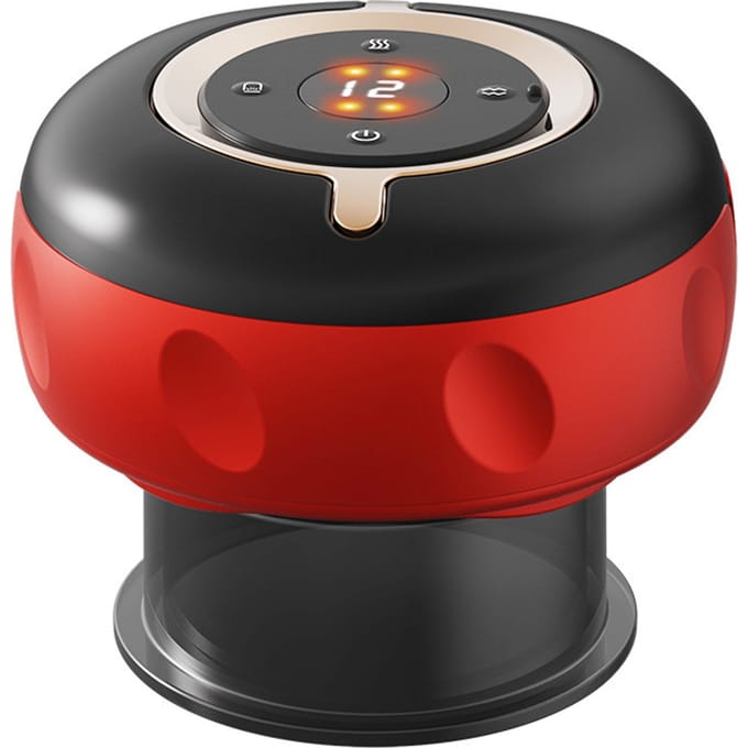 3-in-1 elektrisch verwarmend cuppingapparaat met massage en rood licht