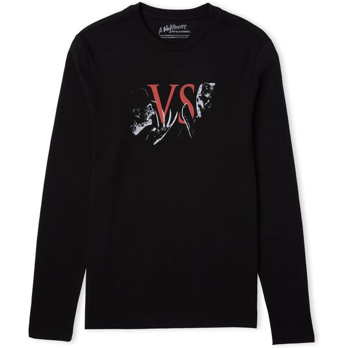 Freddy Vs. Jason Showdown Unisex Long Sleeve T-Shirt - Zwart - S