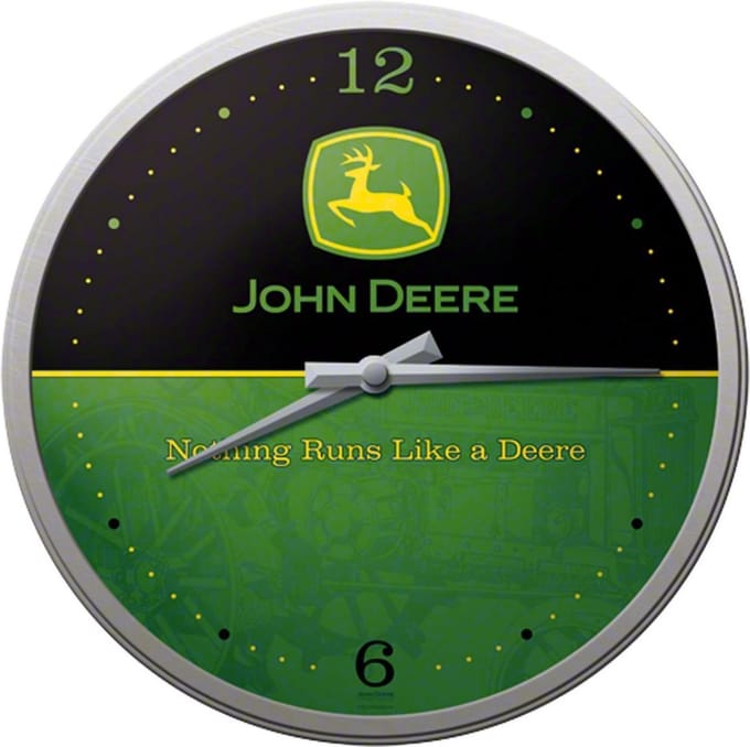 Nostalgic Art Wandklok 30cm John Deere