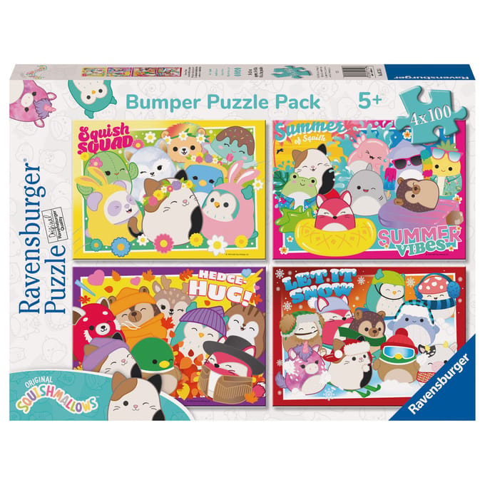 Squishmallows Puzzel 4-in-1, 100 stukjes