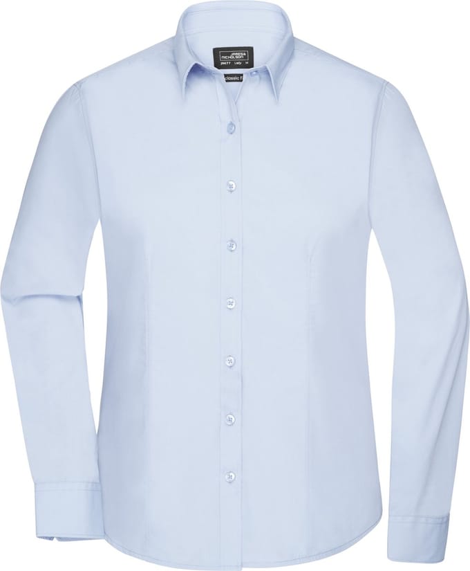 Daiber Blouse Dames Met Lange Mouwen (Licht Blauw) Maat XL