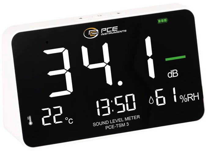 PCE Instruments PCE-TSM 3 Decibelmeter 30 - 130 dB 50 Hz - 8500 Hz
