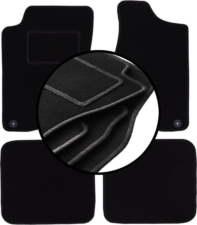 Complete set veloursmatten voor: Audi 90 B3 sedan (1986-1991)