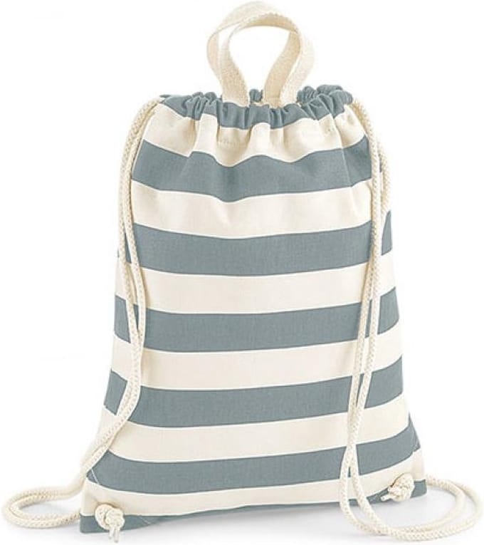 Nautical Gymsac (Wit/Grijs)