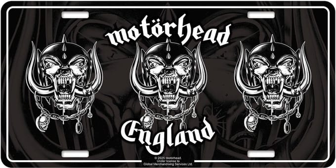 Motorhead - England Metalen wandbord - Zwart