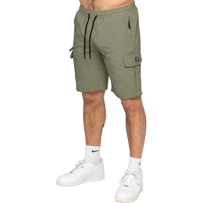 Enzo | Heren Geweven Utility Cargo Shorts