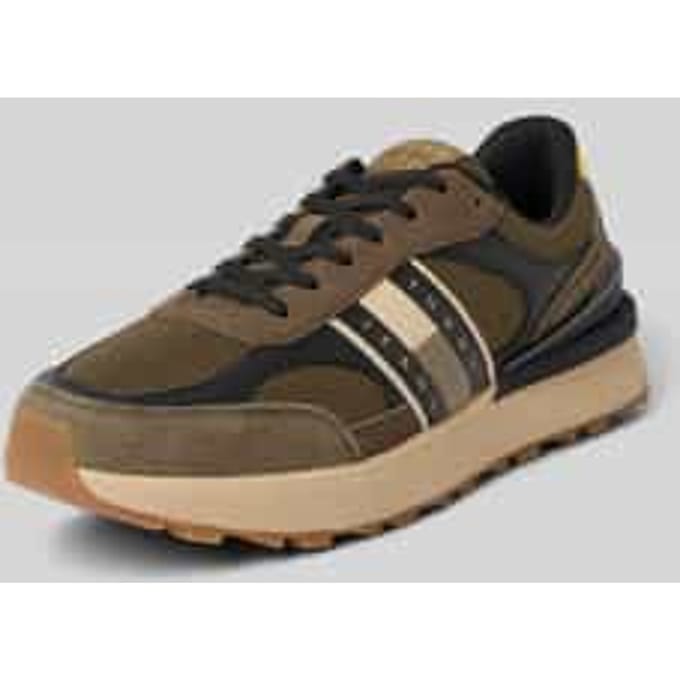 Lage sneakers van leermix