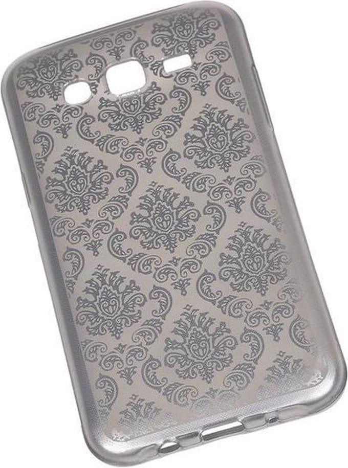 Zilver Brocant TPU back case cover hoesje voor Samsung Galaxy J5 (2016)