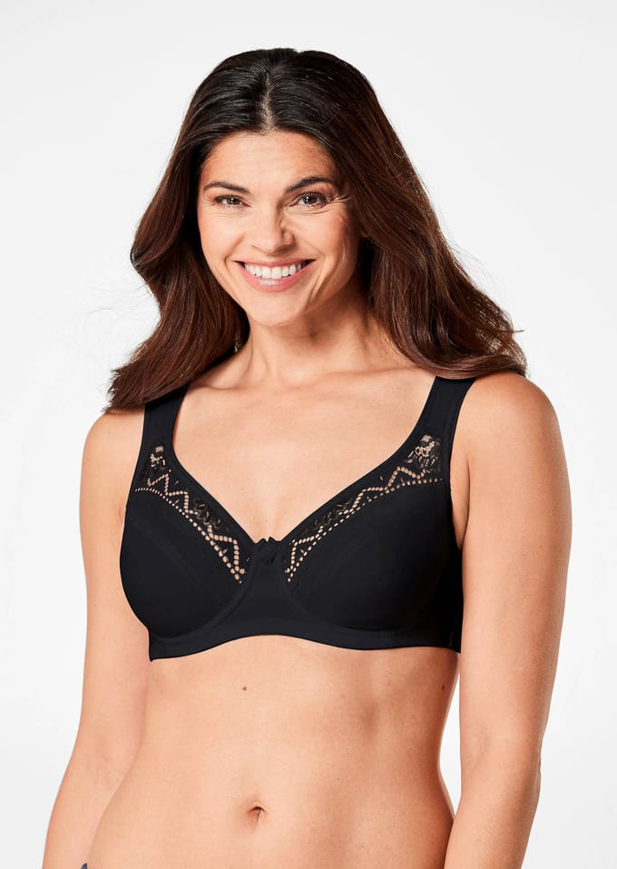 Beha, cup B - zwart - Gr. 75 E van Goldner Fashion