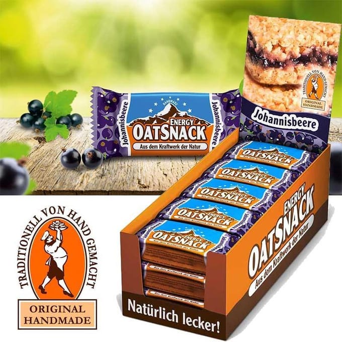 Davina - Energy OatSnack - 15 repen - 65 gr pst - Zwarte Bessen