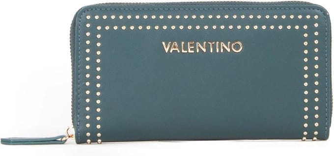VALENTINO portemonnee Shine Re Zip Around Wallet Bosco donkergroen