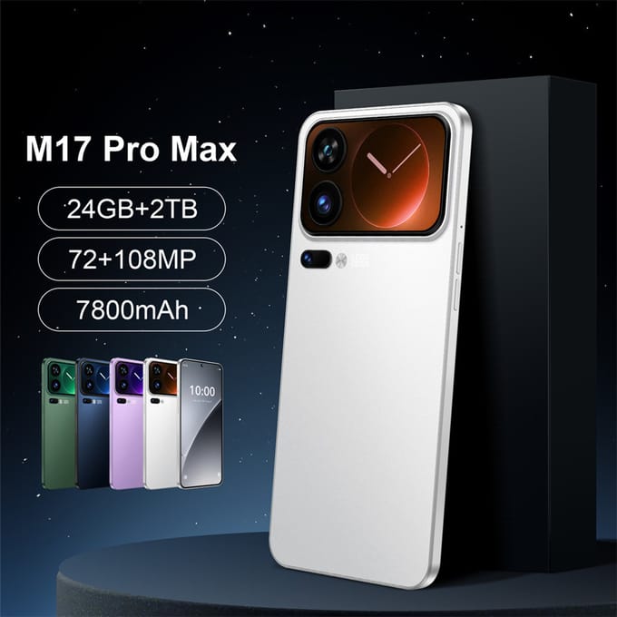 Hete Smartphone Android 5G M17 Pro Max Smart Mobiele Telefoons 7.3HD 22G+2TB Goedkope Mobiele Telefoon Ontgrendeld 7800mAh Dual Sim Kaart