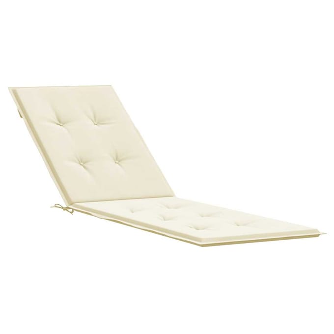 vidaXL - Terrasstoelkussen - (75+105)x50x4 - cm - crèmekleurig