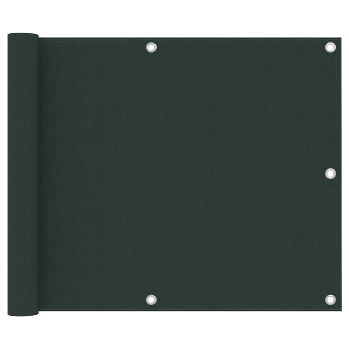 vidaXL - Balkonscherm - 75x600 - cm - oxford - stof - donkergroen
