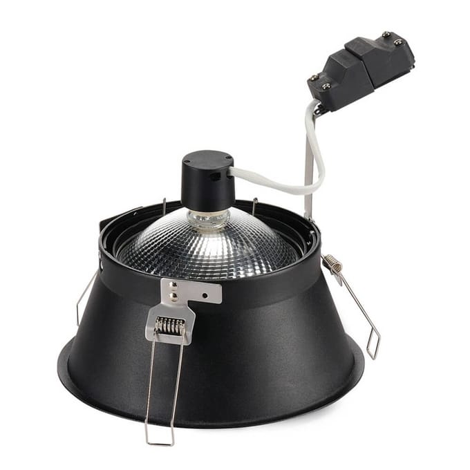 SLV Horn inbouwlamp, zwart, verblindingsvrij