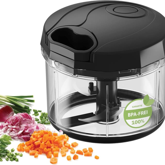 MKSS® Chopper - Hakmolen - Groentesnijder Electrisch - Zwart