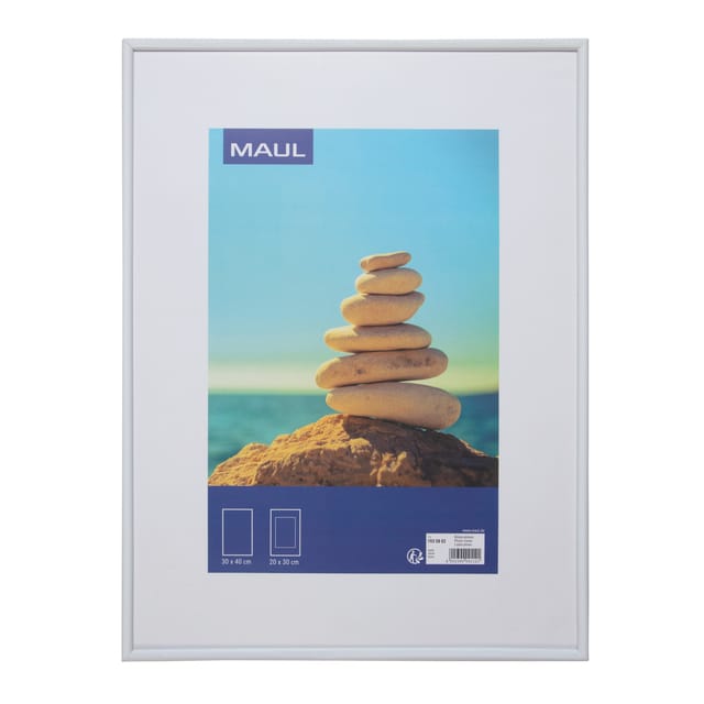 MAUL Fotolijsten MAULart kunststof 30 x 40 cm, ca. A3 wit