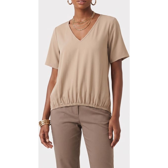 Studio Anneloes Vicky Shirt Clay Größe: M | Blusen Outlet | Damen