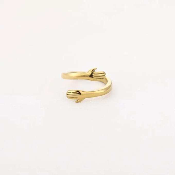 Bijoutheek Ring (Sieraad) Hug Omarming #16 Goud