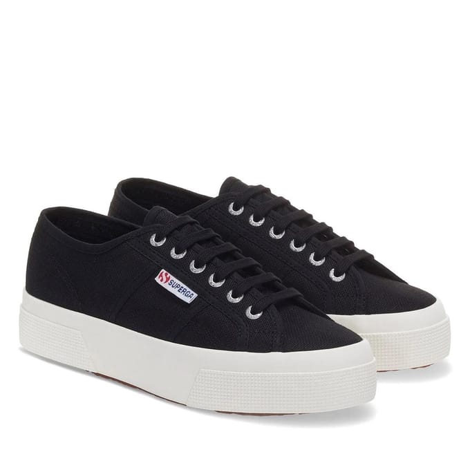 Superga Dames/Dames 2740 Veterschoenen (Zwart)