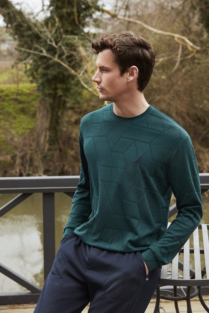 Nautica - Pyjama Set Voor Heren, Lange Mouwen - S