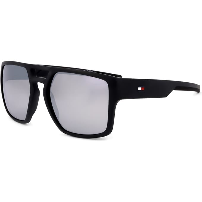 Tommy Hilfiger TH 1805/S 003 T4 matzwarte grijze spiegelzonnebril