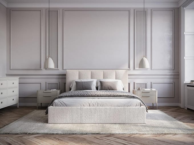 Vente-unique Bed met opbergruimte stof taupe 160 x 200 cm