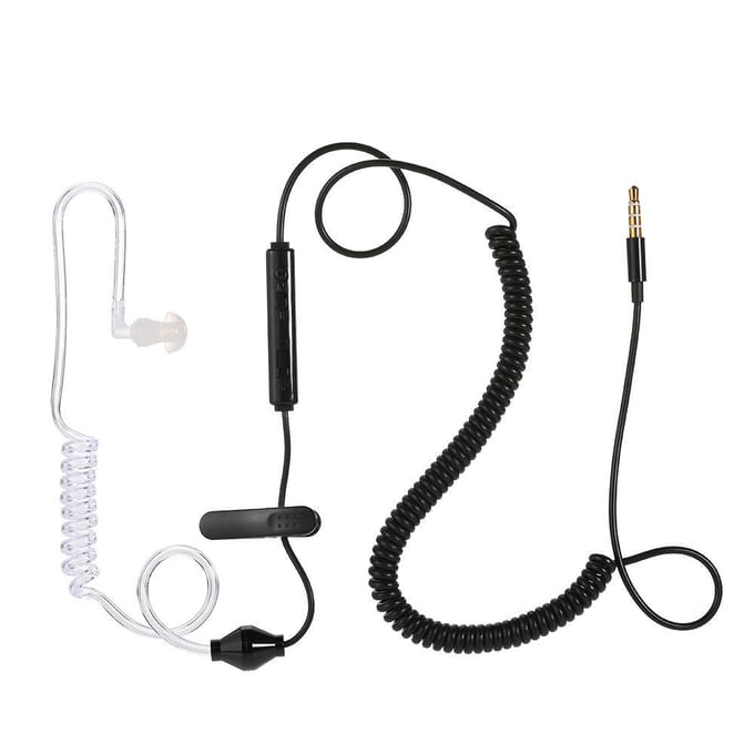 Slimme intelligente multifunctionele hoofdtelefoon Anti-straling Enkele oorhaak Oortelefoon Stereo 3,5 mm stekker zwart