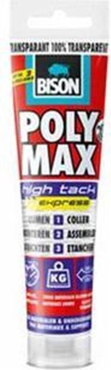 Bison polymax high tack express transparant - 115 gram