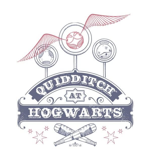 Harry Potter Quidditch at Hogwarts Dames T-shirt - Wit - M