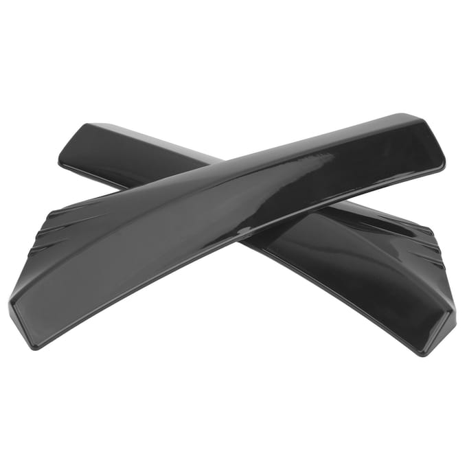 2 stuks Glanzend Zwarte Bumper Lip Diffuser Splitter Hoekwrap Anti-Krasbeschermer Universeel voor Auto gray